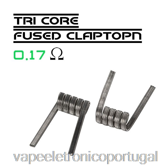 Vape Eletrônico Wotofo Comp Wire - Bobinas Pré-construídas 0,17ohm Tri-core Fundido Clapton - Pacote Com 10